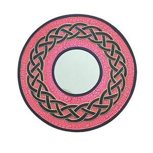 CELTIC Style Red & Black Mirror 16”